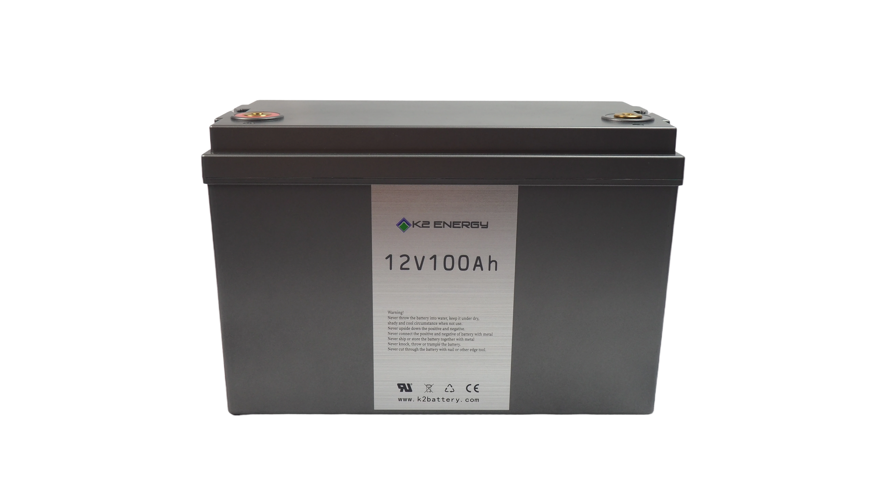 K2 Lithium 12V 100AH Deep Cycle LIFEPO4 Battery