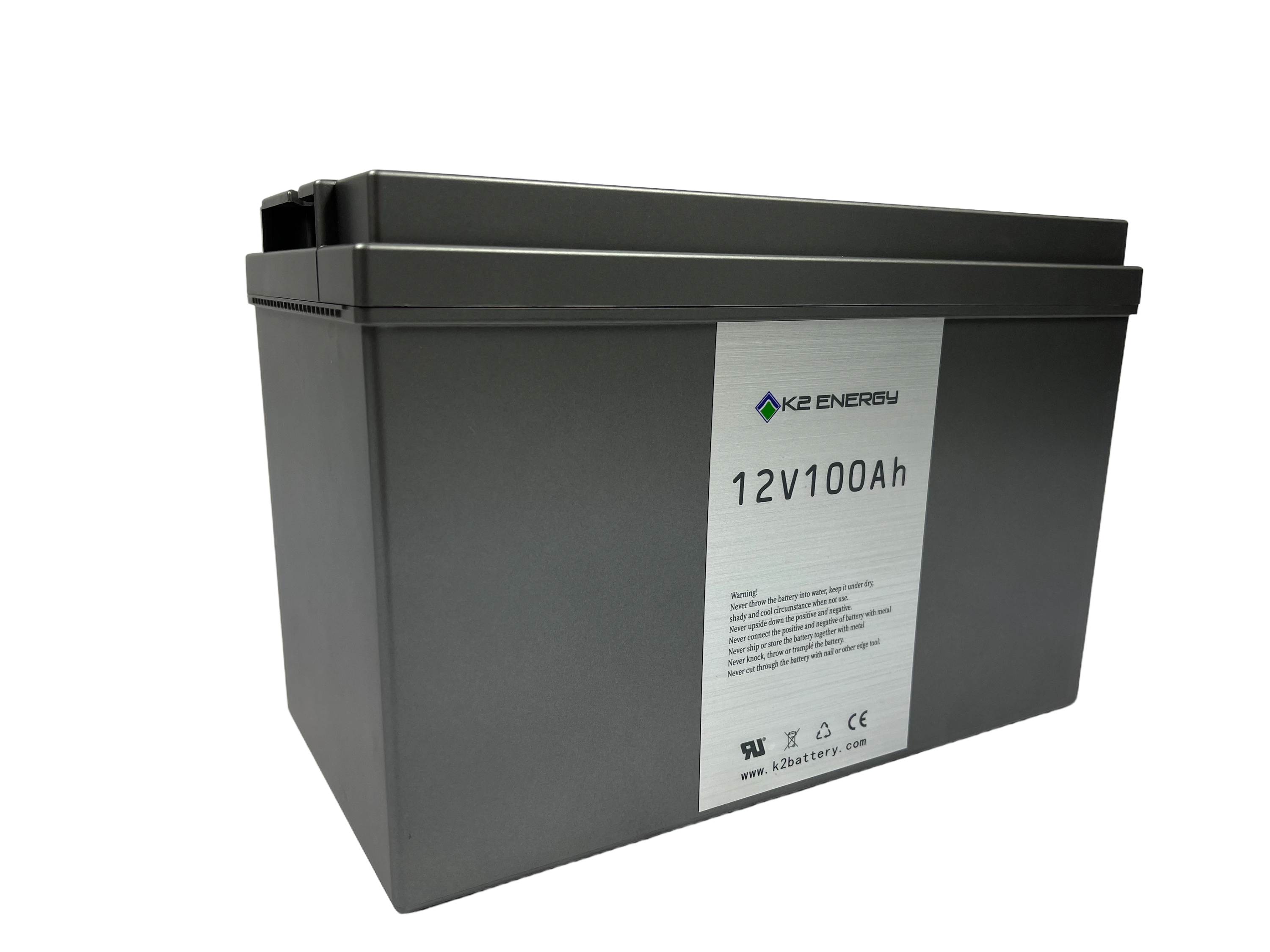 K2 Lithium 12V 100AH Deep Cycle LIFEPO4 Battery