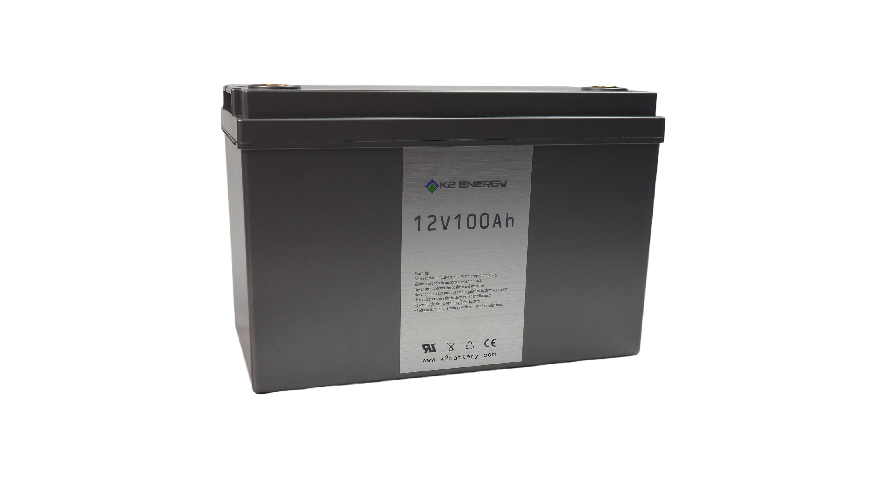 K2 Lithium 12V 100AH Deep Cycle LIFEPO4 Battery