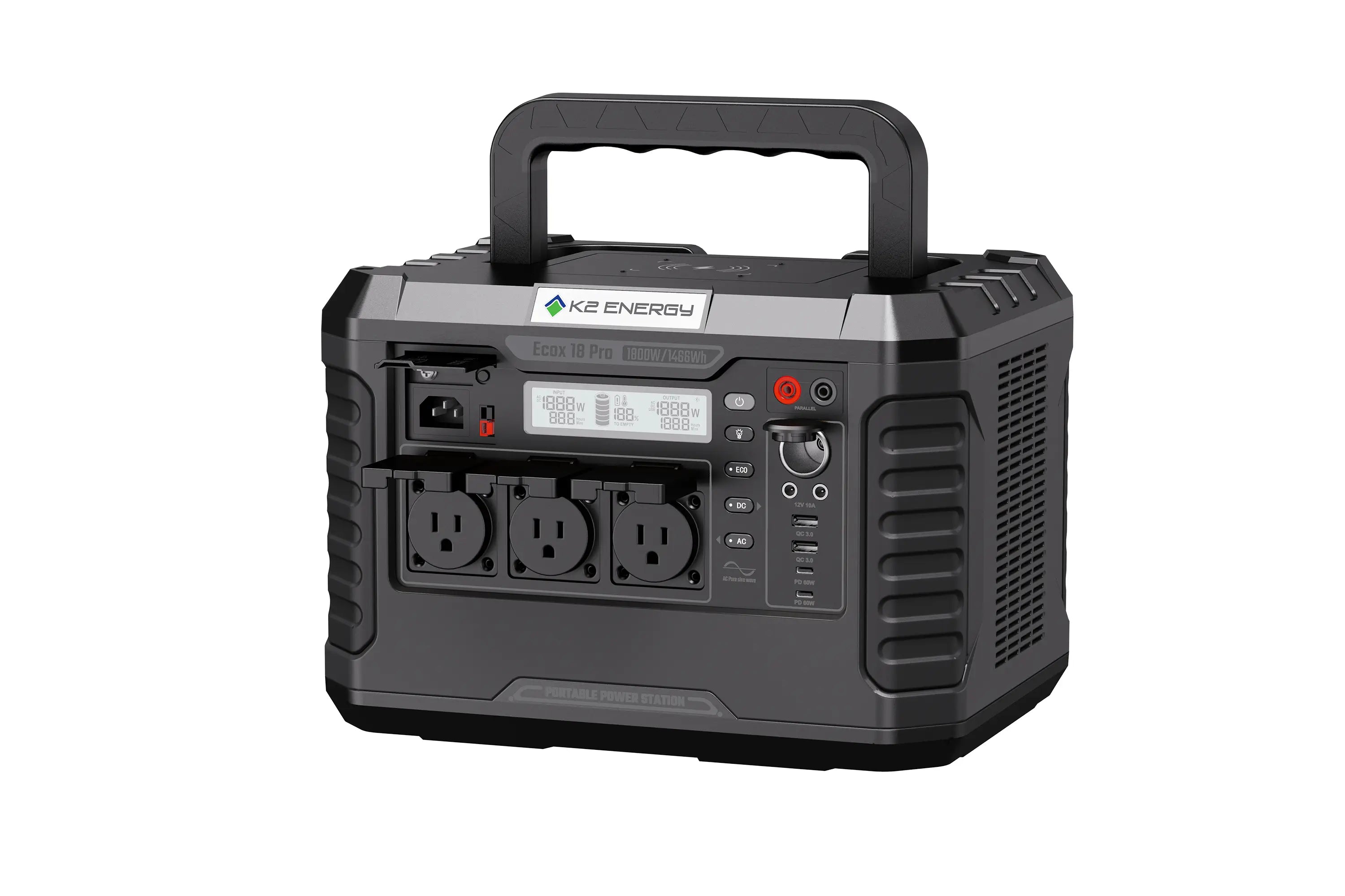 K2 Ecox18 Portable Power Station | 1800W 1466Wh