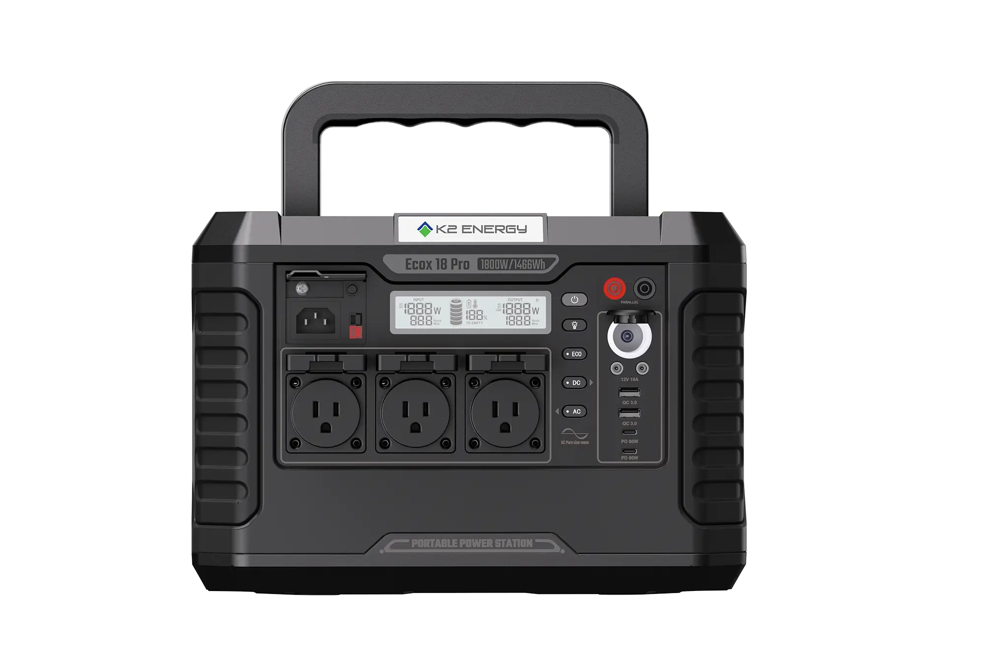 K2 Ecox18 Portable Power Station | 1800W 1466Wh
