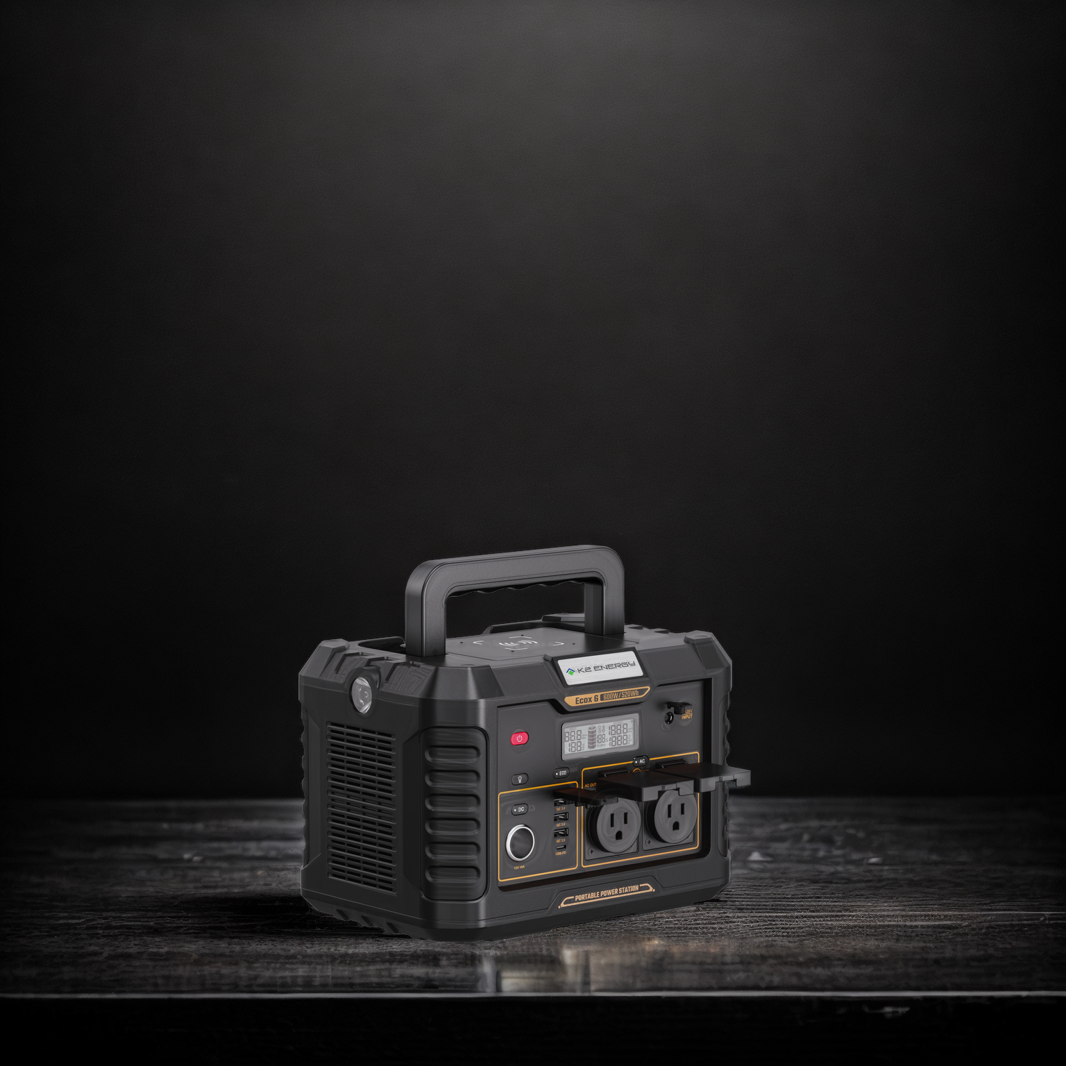 K2 Ecox6 Portable Power Station | 600W 520Wh